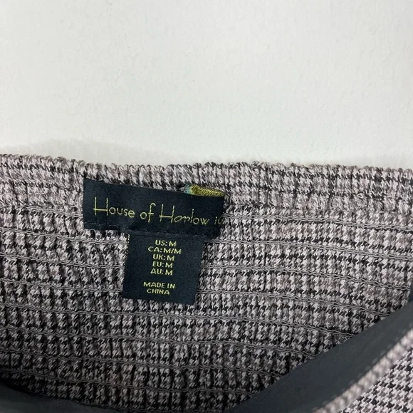 NWT House of Harlow 1960 Retro Brown Plaid Crop Top Size Medium - Picture 7 of 12